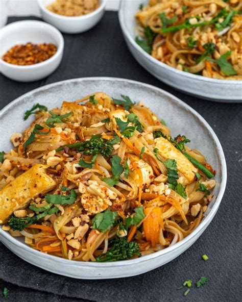 Vegan Pad Thai With Tofu Six Hungry Feet