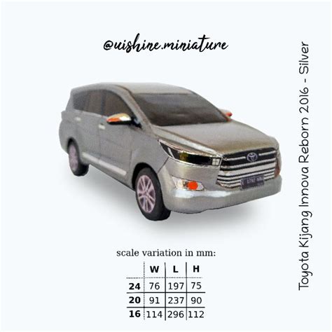 Jual Diecast Miniatur Mobil Toyota Kijang Innova Reborn 2016 Shopee Indonesia