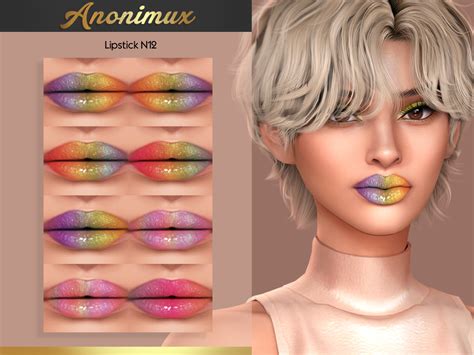 Anonimux Lipstick N Swatches Compatible With Emily Cc Finds