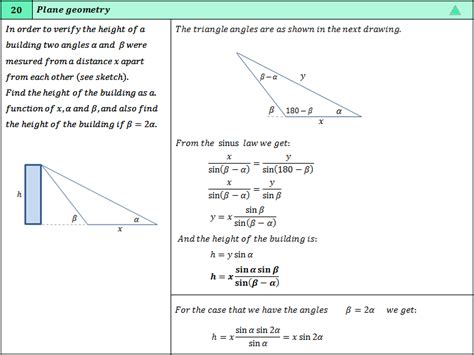 Plane geometry examples