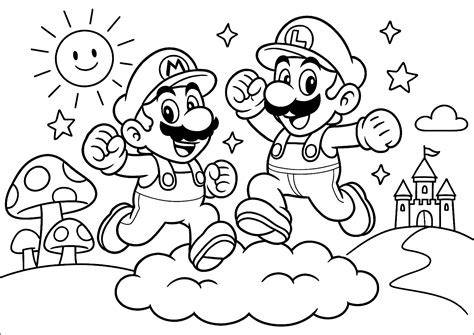 Luigi Para Colorir 5