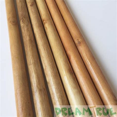 Varnished Wooden Broom Stick