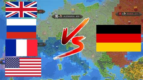 Quién ganaría en una GUERRA entre los ALIADOS y ALEMANIA WorldBox