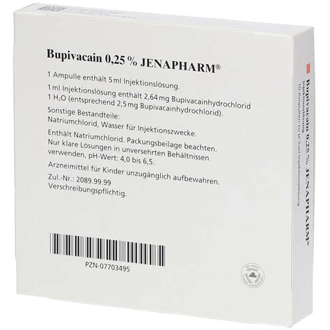 Bupivacain Jenapharm X Ml Mit Dem E Rezept Kaufen Shop Apotheke