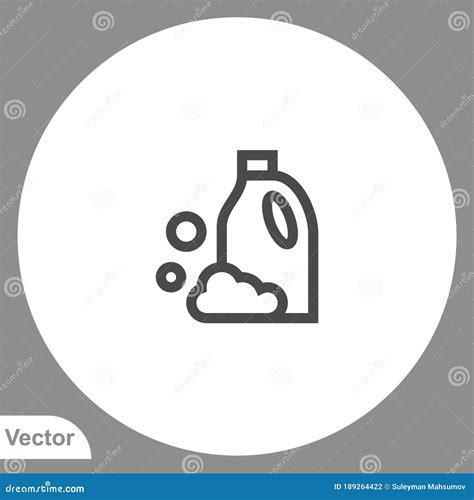 Símbolo De Signo De Icono De Vector Detergente Ilustración del Vector