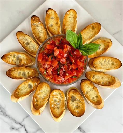 Tomato Bruschetta Deliciously Fresh Appetizer — Prep My Recipe