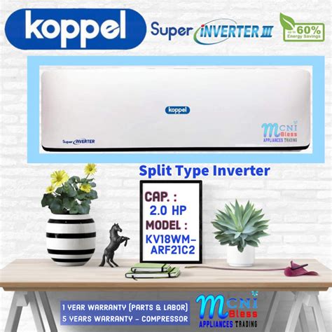 Koppel Split Type Super Inverter Iii Hp Kv Wm Arf C Kv Od