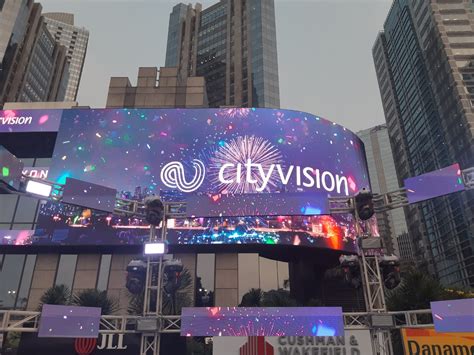 Hadirkan Layar Outdoor Led Realtime Di Bursa Efek City Vision