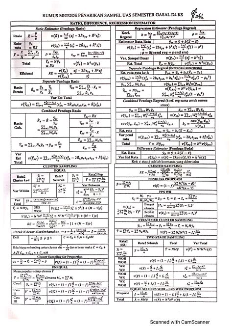 Rumus Mps Statistik Studocu