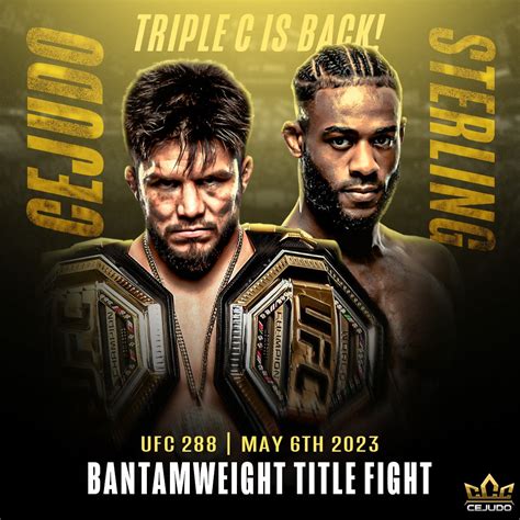 Shinya Muroi On Twitter Rt Henrycejudo The Champ Champ Champ Is Back Ufc288 Andnew 🏆🏆🏆