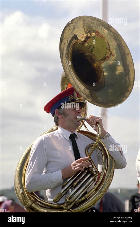 Sousaphone Player In A Marching Jazz Band Stock Photo Royalty Free