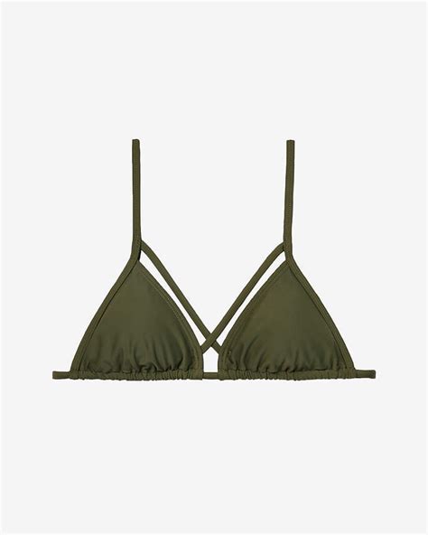 Express Solid Strappy Adjustable Triangle Bikini Swim Top 17 Express Lookastic