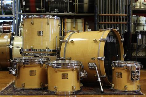 1992 Yamaha Maple Custom In Natural Maple 16x22 16x16 11x13 Reverb