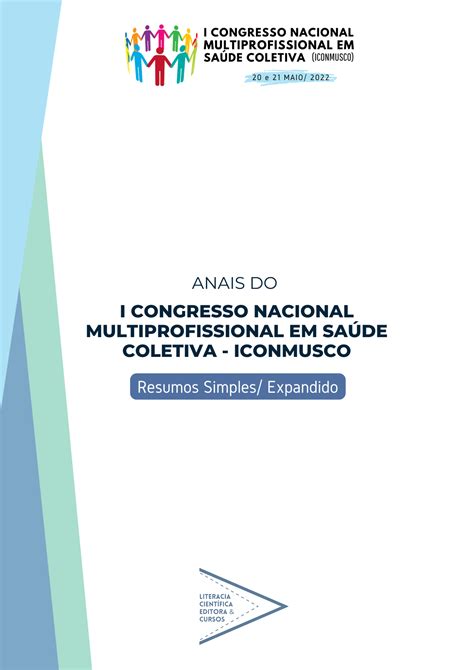 ANAIS DO I CONGRESSO NACIONAL MULTIPROFISSIONAL EM SAÚDE COLETIVA