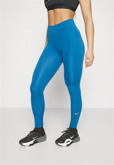 Nike Performance One Leggings Industrial Blue White Bleu Zalando Fr