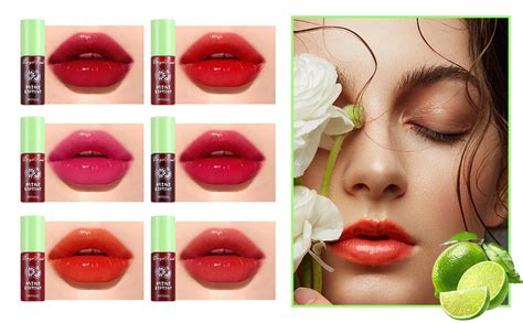 6 Color Korean Velvet Lip Tint Set Waterproof Vivid