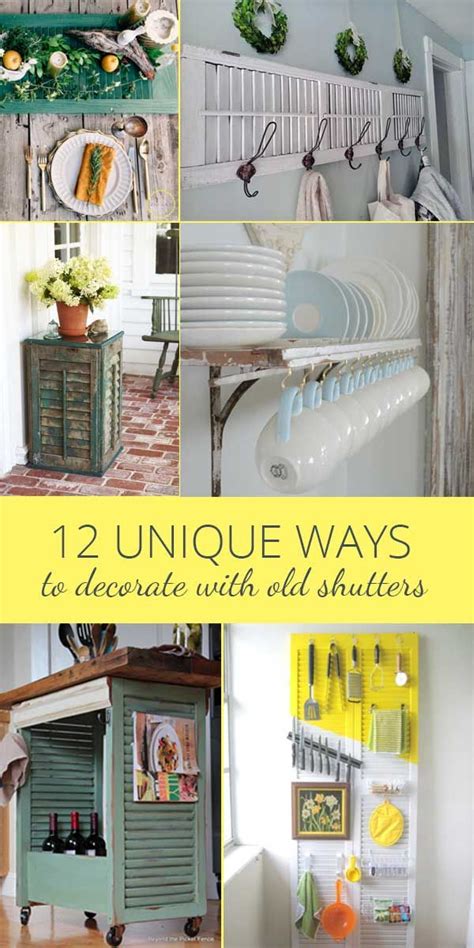 20+ Decorating Ideas For Old Shutters – The Urban Decor