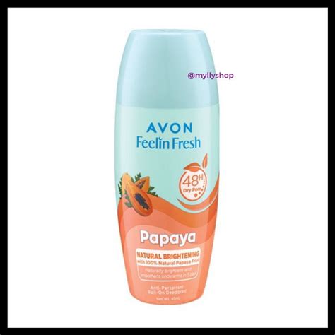 Avon Feelin Fresh Natural Brightening Papaya Roll On Deodorant Ml