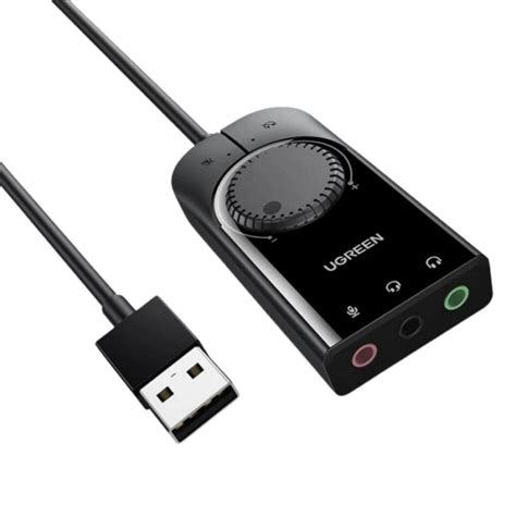 Adaptador UGREEN CM129 de USB A a tarjeta de sonido Audio Micrófono