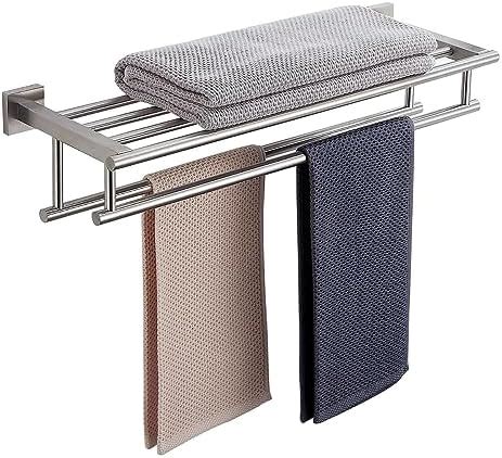 Amazon Besy Stainless Steel Towel Racks With Shelf Adjustable