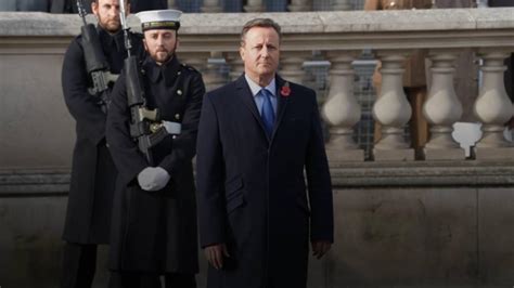 Ex Prime Minister David Cameron Returns To UK One News Page VIDEO