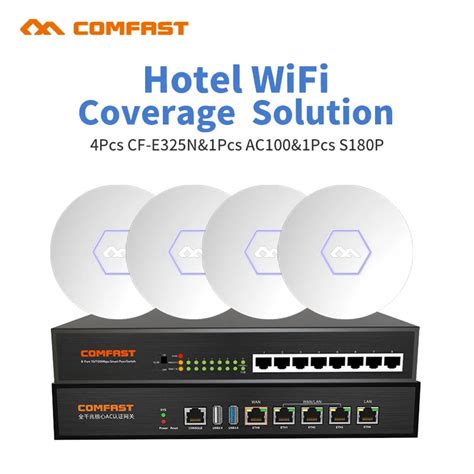 Hotel Wifi Coverage Solution Comfast 300mbps 24g Wireless Access Point