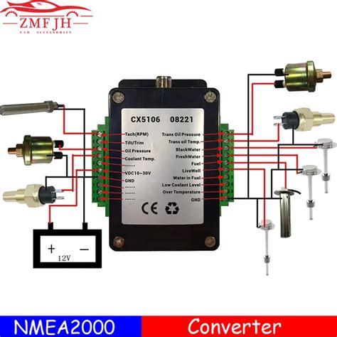 Dc Nmea Converter Box Convertor Sensor Signal To Nmea Boat