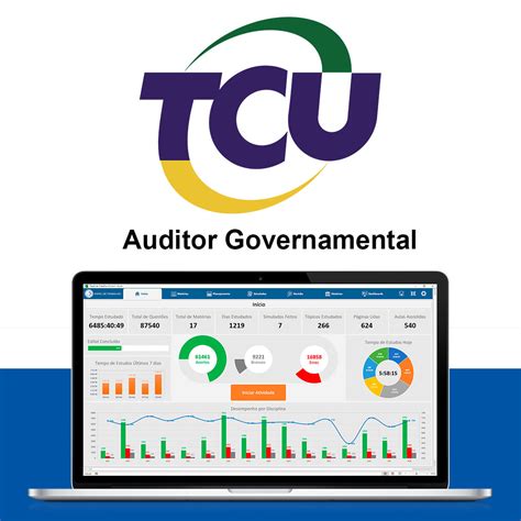 Planilha Controle De Estudos Para Tcu Auditor Governamental Papel