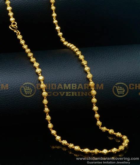 buy traditional gold ball chain milagu mani mala long chain  women