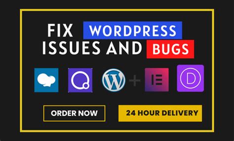 Fix Wordpress Website Issues Errors Bugs Html Css Elementor Pro