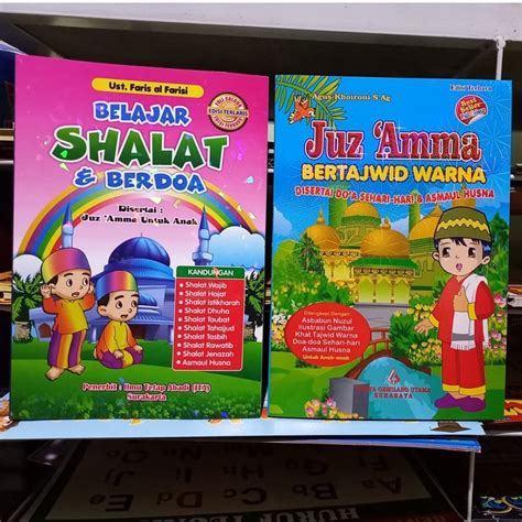 Jual Buku Belajar Shalat Dan Doa Disertai Juzama Full Color Shopee