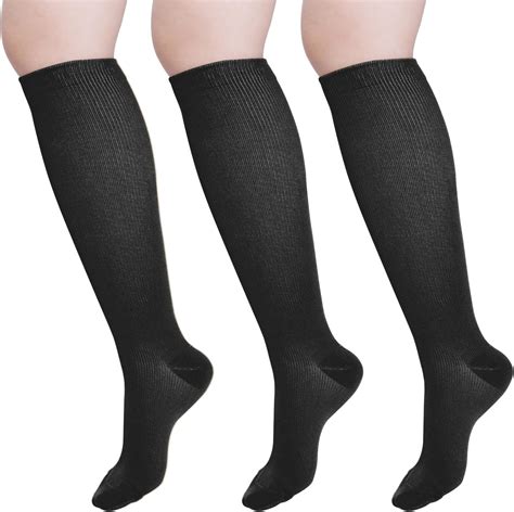 Radsocken Compression Socks For Women Men 3 Pairs Surgical Compression Stockings Flight Socks