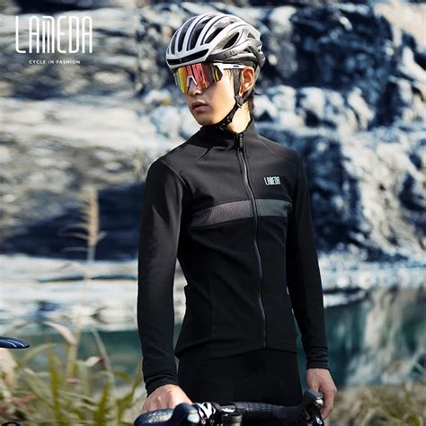 LAMEDA Winter Fleece Warm Cycling Clothes Men S Long Sleeved Windproof