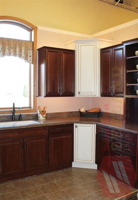 Merillat Kitchen With Contrasting Cabinets At Zeeland Lumber Supply