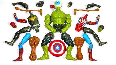 Avengers Toys Assemble Hulk Buster Vs Miles Morales Vs Batman Vs Siren