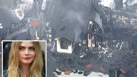 Un Incendio Devora La Mansi N De La Actriz Y Modelo Cara Delevingne En