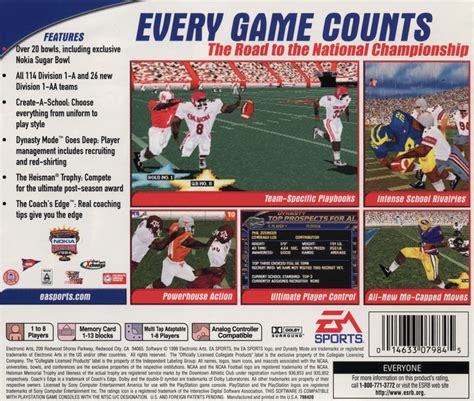 Ncaa Football Playstation Box Cover Art Mobygames