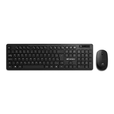 Kit Teclado Mouse Sem Fio C3Tech KaBuM