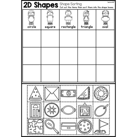 2D Shapes: Real Life Shape Sorting Worksheet – Top Teacher