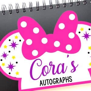 2023 Disney Character Autograph Book Personalized Signature - Etsy