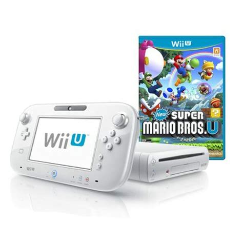 Wii U 8GB Basic Set Console New Super Mario Bros U White Nintendo Wii U