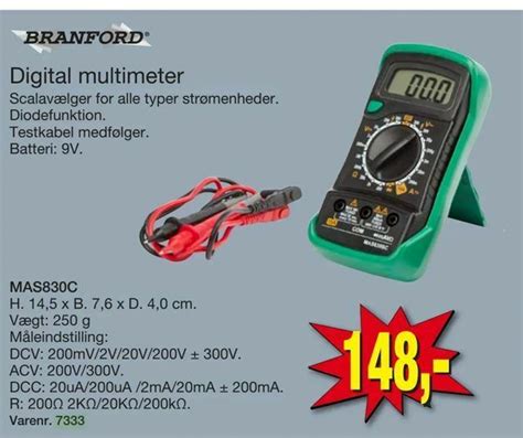 Digital Multimeter Tilbud Hos Harald Nyborg