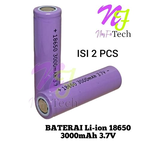 Jual Baterai Charger Cas Isi Ulang Li Ion 18650 3000MaH 3 7V Warna