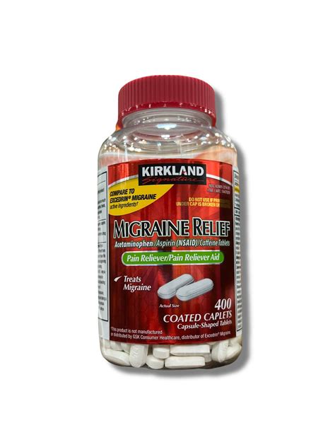 Kirkland Signature Migraine Relief Coated Caplets 400 Count Slopeside