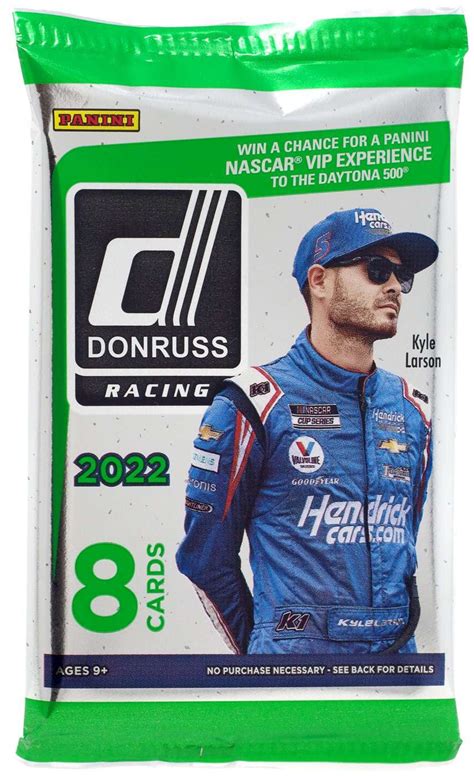 NASCAR Panini 2022 Donruss Racing Trading Card BLASTER Pack 8 Cards