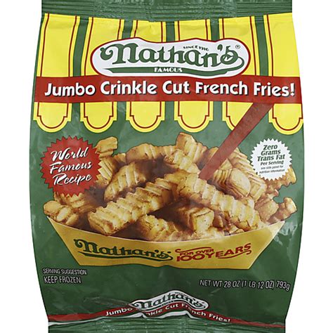 Nathans® Famous Jumbo Crinkle Cut French Fries 28 Oz Bag Potatoes