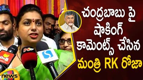 Minister Rk Roja Shocking Comments On Chandrababu Naidu Ycp Vs Tdp