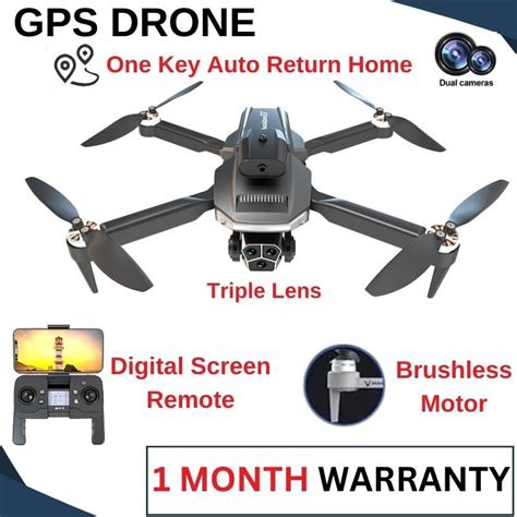 5G RC Drone GPS With Camera Brushless 4 Way Obstacle Avoidance Jarak