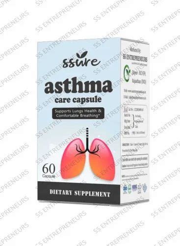 Ss Mg Asthma Care Herbal Capsule Packaging Type Bottle Natural At