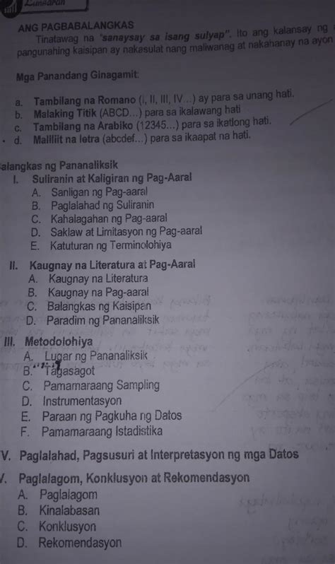 Aralin Ang Pagbabalangkas Bigyan Ng Kahulugan At Halimbawa Sana Hot